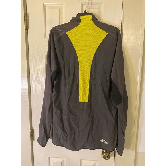 Salomon Men's Fast Wing III Gray Orange and Yellow Detail Jacket Size XL - Picture 9 of 9